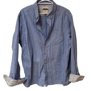 Ariat Modern Fit Blue Micro-Dot Button-Down Shirt –‎ Men's XL